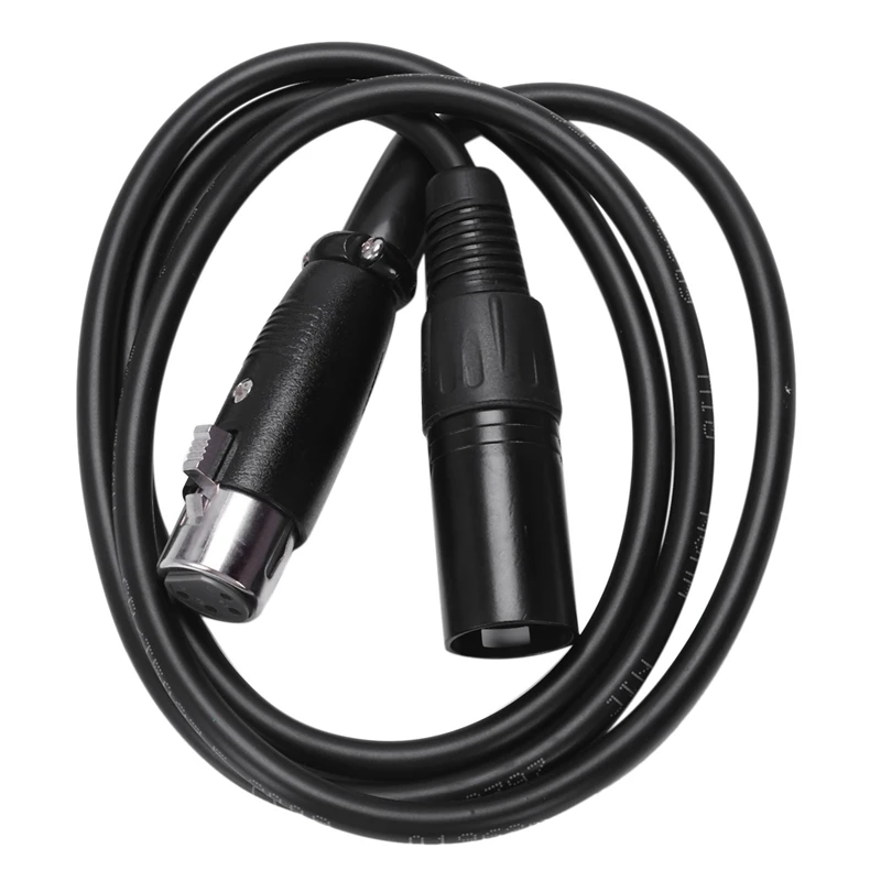 

4 pin XLR Male to XLR FEMALE Power Cable Cord 1M for DSLR Camera Photography