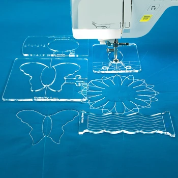 

new ruler template sample set butterfly ruler for domestic sewing machine 1 set = 4pcs #BT-04