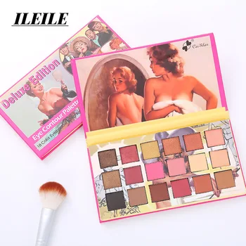 

Beauty Glazed Makeup Eyeshadow Pallete makeup brushes 18 Color Shimmer Pigmented Eye Shadow Palette Make up Palette