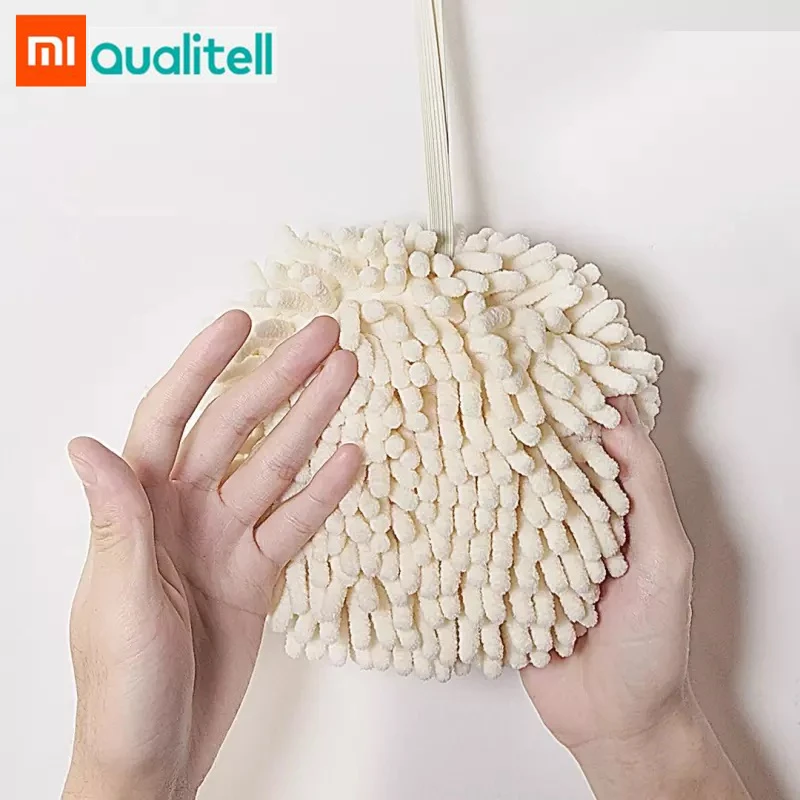 Xiaomi Qualitell очищающее ручное полотенце для кухни и ванной Висячие гандбол протирать большие носовые платки сильное водопоглощение тряпка