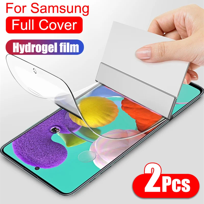 Полное покрытие защитный гидрогель пленка длясамсунг Galaxy A51 A71 A10 A20 E A30 A40 A50 A70 A21 A30S