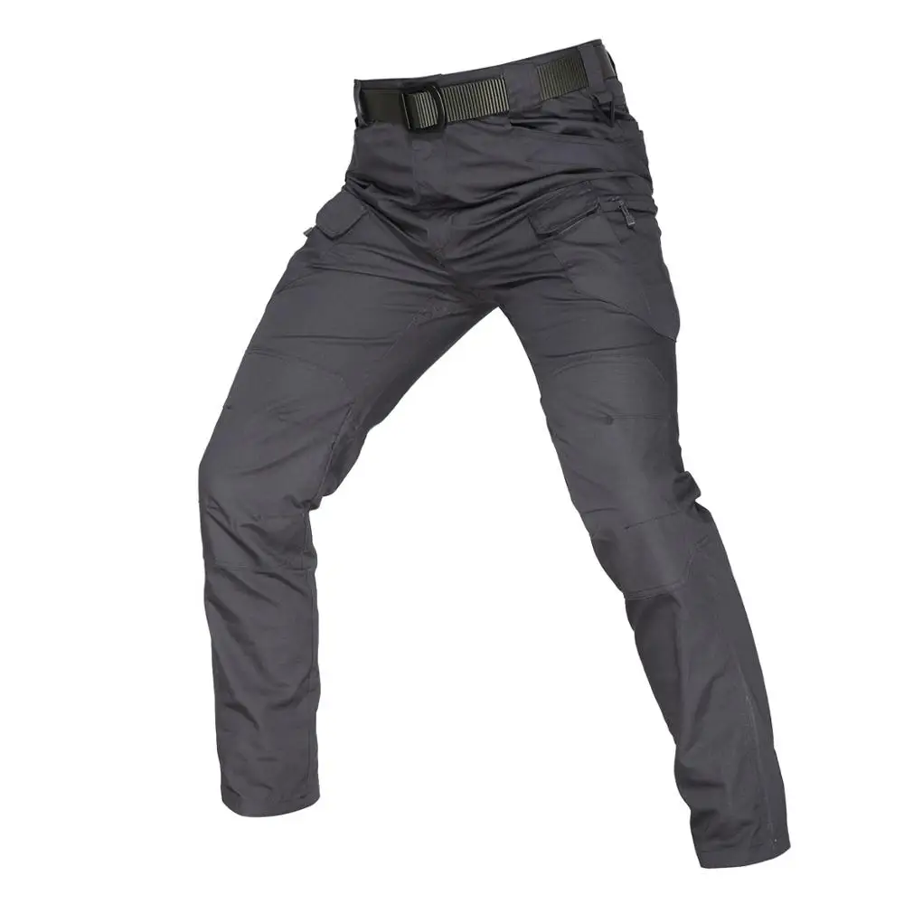 Мужская Тактическая Военная Маскировочная брюки военные брюки карго водонепроницаемые мужские брюки Ripstop охотничьи походные брюки - Цвет: Gray