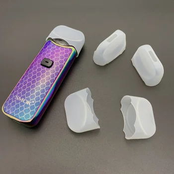 

100 pcs Disposable Clean Silicon Test Drip Tip Cap for Nord pods Vape Electronic Cigarette Dustproof Anti Scald