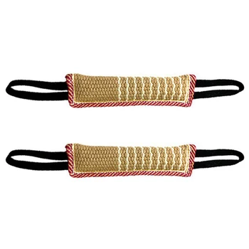 

2pcs Tug Chewer Squeaky Playing Stress Relief Durable With Handle Gift Dog Chew Toy Aggressive Interactive Pet Bite Resistant