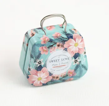 

24 Pcs/lot Creative Mini Storage Boxes Coin Earrings, Headphones Cans Wedding Handbag Gifts Boxes Candy Tinplate Storage Box