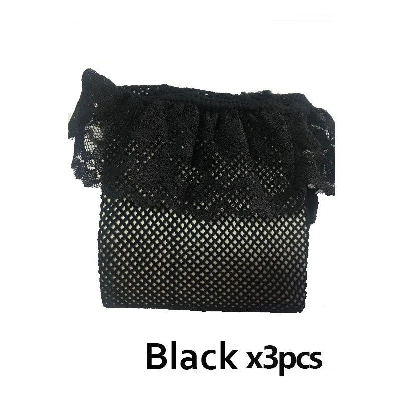 blackx3 BONAS, 6 шт., красные сетчатые ажурные чулки, женский кружевной топ, женские прозрачные колготки для ночного клуба, Нейлоновые женские сексуальные полые чулки в сетку - Цвет: blackx3