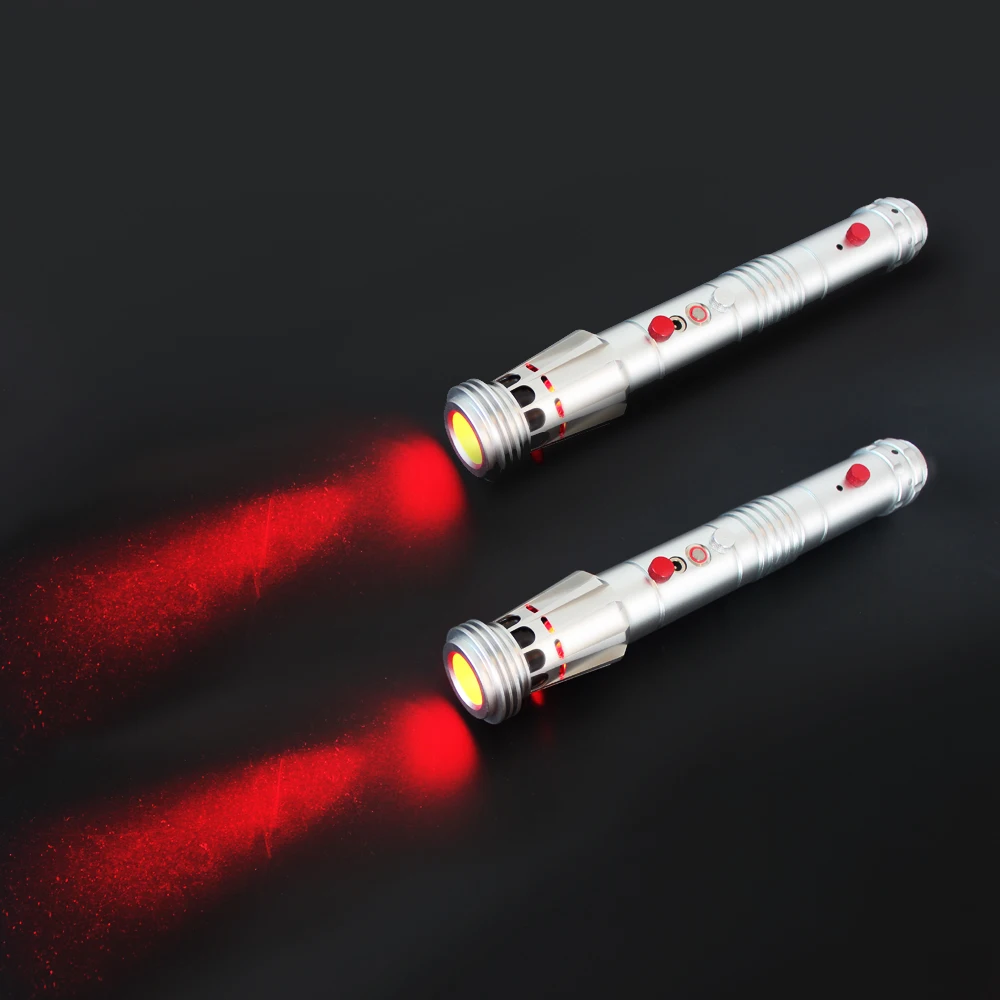 YDDSABER metal hilt heavy dueling Darth Maul double blade lightsaber from star the wars with electronics