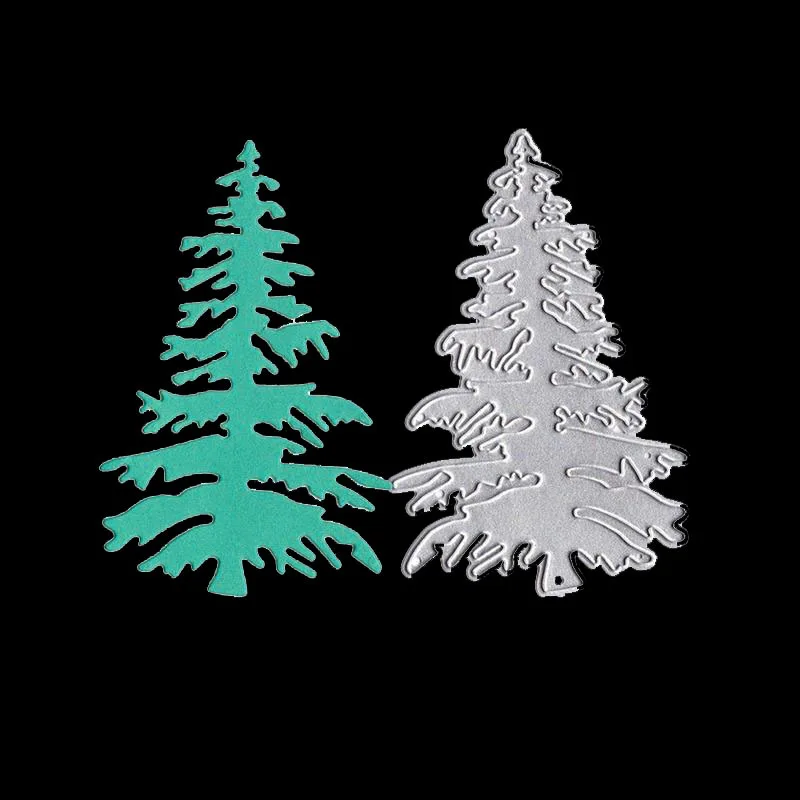 Christmas Snow Tree Metal Cutting Dies Stencil Scrapbooking Embossing Card DIY