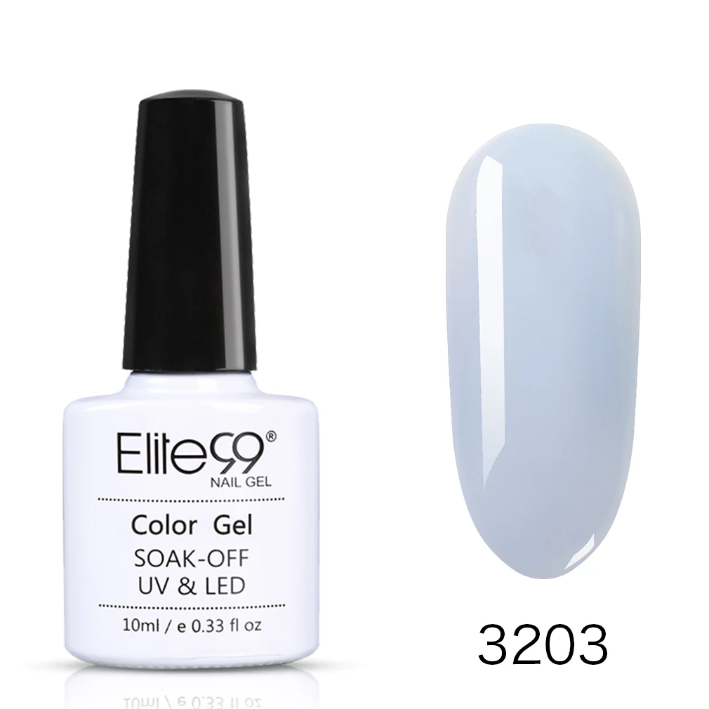 Elite99, 10 мл, французский Гель-лак для ногтей телесного цвета, замачиваемый, полупрозрачный Гель-лак для ногтей, Полупостоянный лак для ногтей, Гель-лак, праймер для ногтей - Цвет: 3203