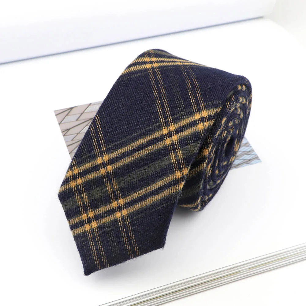 Модные галстуки для мужчин классические полосатые хлопковые Узкие галстуки зимние мужские вечерние галстуки повседневные Галстуки - Цвет: 13