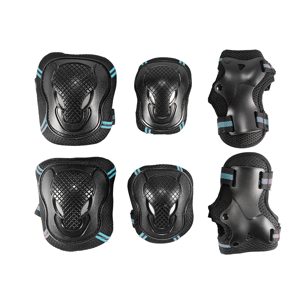 

6pcs/Set Skateboard Ice Roller Skating Protective Gear Elbow Pads Wrist Guard Cycling Riding Knee Protector For Kids Men Women