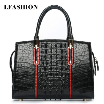 

handbag for women 2020 genuine crocodile leather tote bags Designer luxury brand female casual shoulder&Crossbody bag