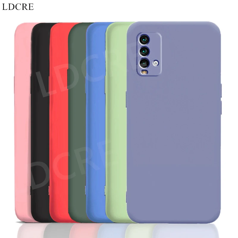 Para Xiaomi Redmi 9 caso líquido caucho blando de silicona Protector para Xiaomi Redmi 9T 9A 9C Poco X3 Pro F3 M3 Nota 10 Pro 10 caso