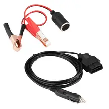 12 В Аварийный Кабель питания розетка с зажимами Автомобильная батарея сигарета зажигалка удлинитель Кабель ЭБУ