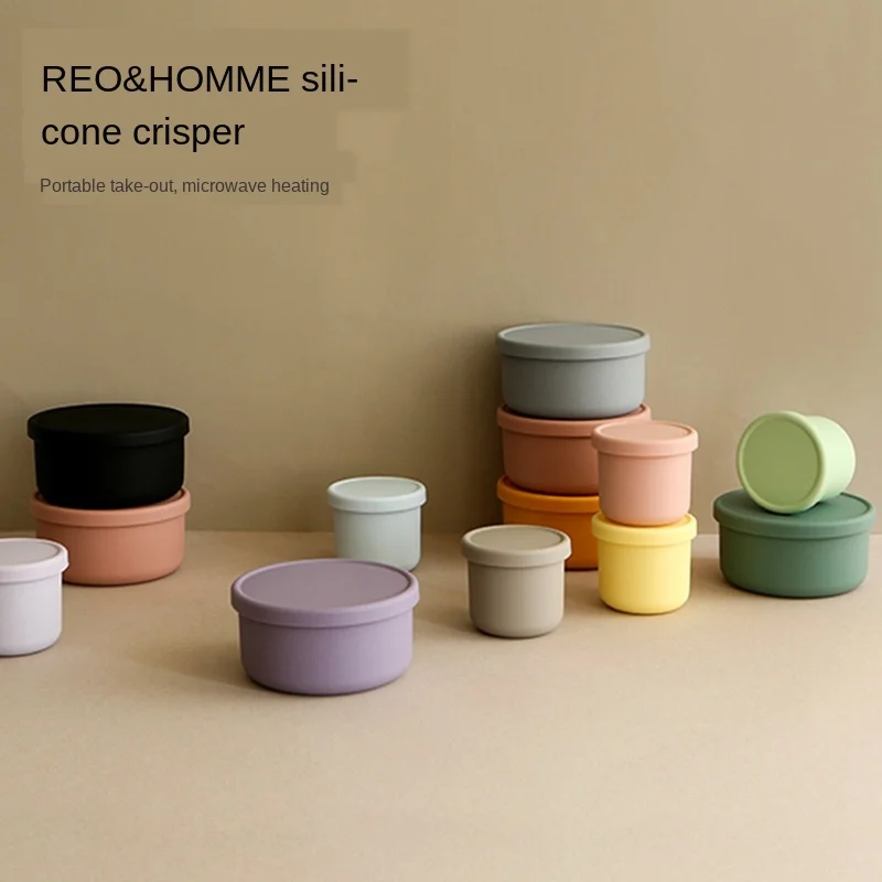 

Silicone Food Storage Box Kitchen Refrigerator Food Freezing Box Microwave Heating Lunch Box Picnic Fruit Box Capacity Shape