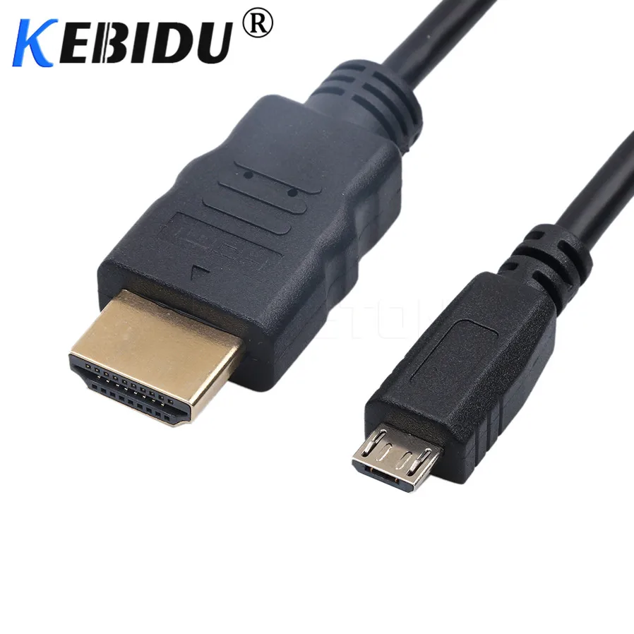 Kebidu Универсальный 5PIN Micro USB к HDMI кабель для Samsung Galaxy Note 3 S2 S3 S4 S5 1080P HDTV адаптер HTC