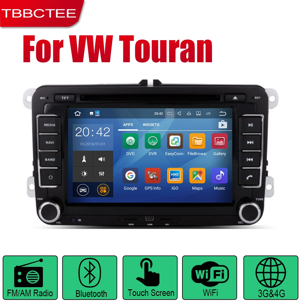 Android автомобильный Радио Стерео gps навигатор для Volkswagen VW Touran 2003~ Bluetooth wifi 2din автомобильный Радио стерео плеер