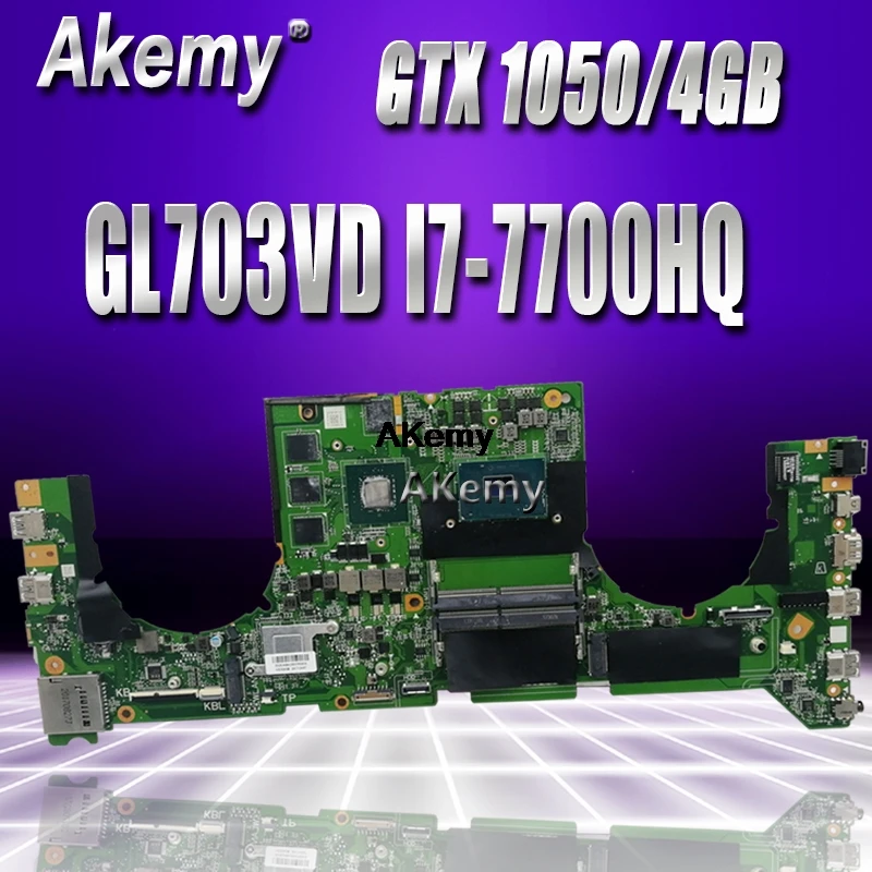 Akemy DABKNMB28A0 Laptop Moederbord Voor Asus Rog Strix GL703VD GL703V Originele Moederbord I7-7700HQ GTX1050 Akemy DABKNMB28A0 Laptop Moederbord Voor Asus Rog Strix GL703VD GL703V Originele Moederbord I7-7700HQ GTX1050