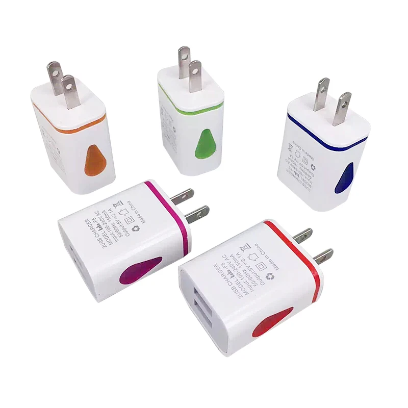 

US EU Plug 5V 2.1A LED Universal Charger Waterproof Dual USB Port Charger Socket Outlet for For iPhone Samsung