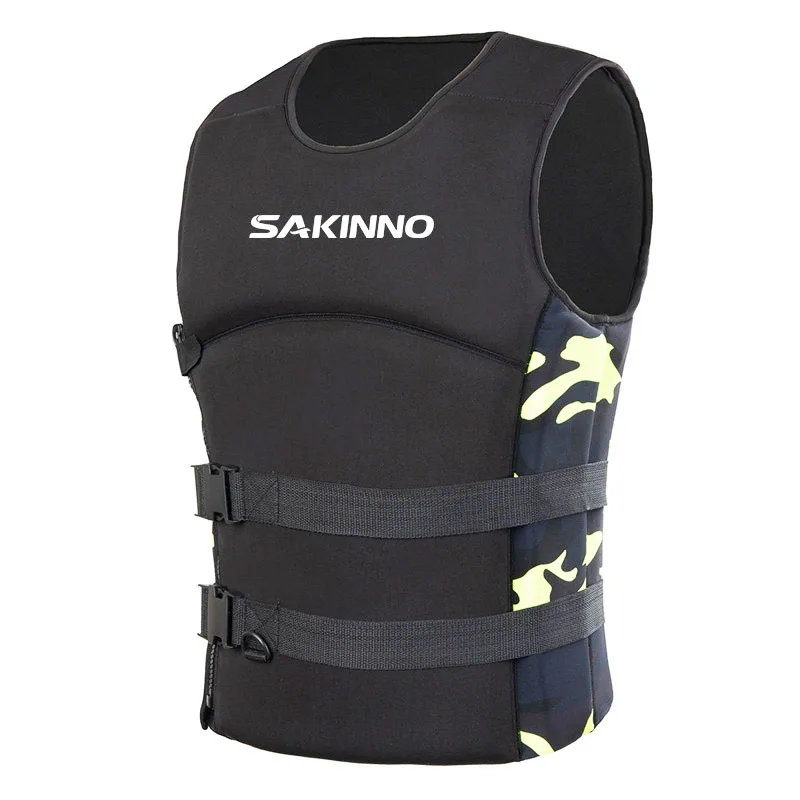 Neoprene Life Jacket for Adults and Children Buoyancy Swimming Boating Skiing Drifting Survival Suit S-XXXL