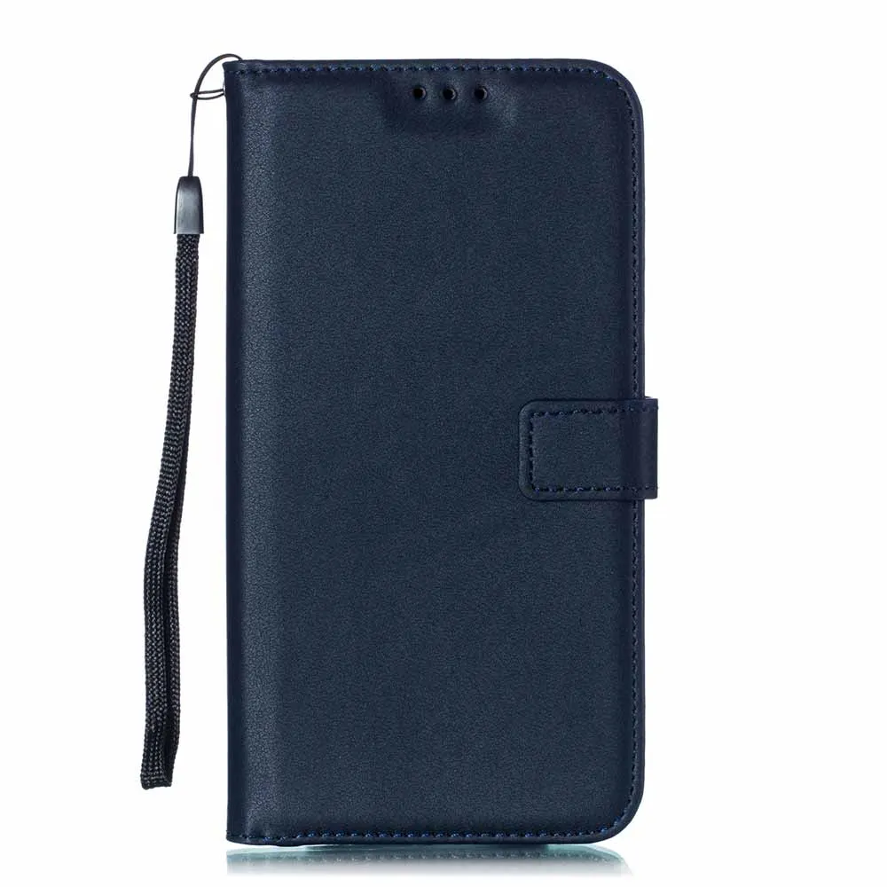 Dark Blue Однотонные Крышка Корпус чехол-бумажник с откидной Чехол для samsung Galaxy J1 J3 J5 J7 J4 J6 плюс J2 Pro G360 G530 A10 A20 A30 A40 A50 сумка - Цвет: Dark Blue