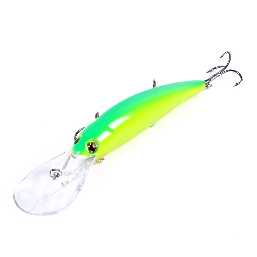 Deep Diving Minnow Wobbler Lure - Premium Fishing Bait for Bass, Pike, Walleye, and Perch