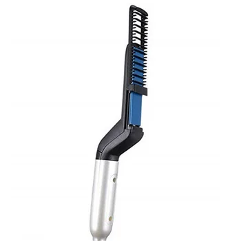 

Men Quick Beard Straightener Styler Comb Multifunctional Hair Curler Show Cap Tool Electric Heating Hair Brush Dropshipping