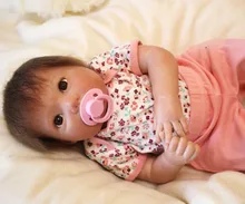

20'' Handmade Doll Alive Bebe Reborn Baby Girl Soft Vinyl Silicone Nursery Gifts Silicone Baby Doll Girls Toys