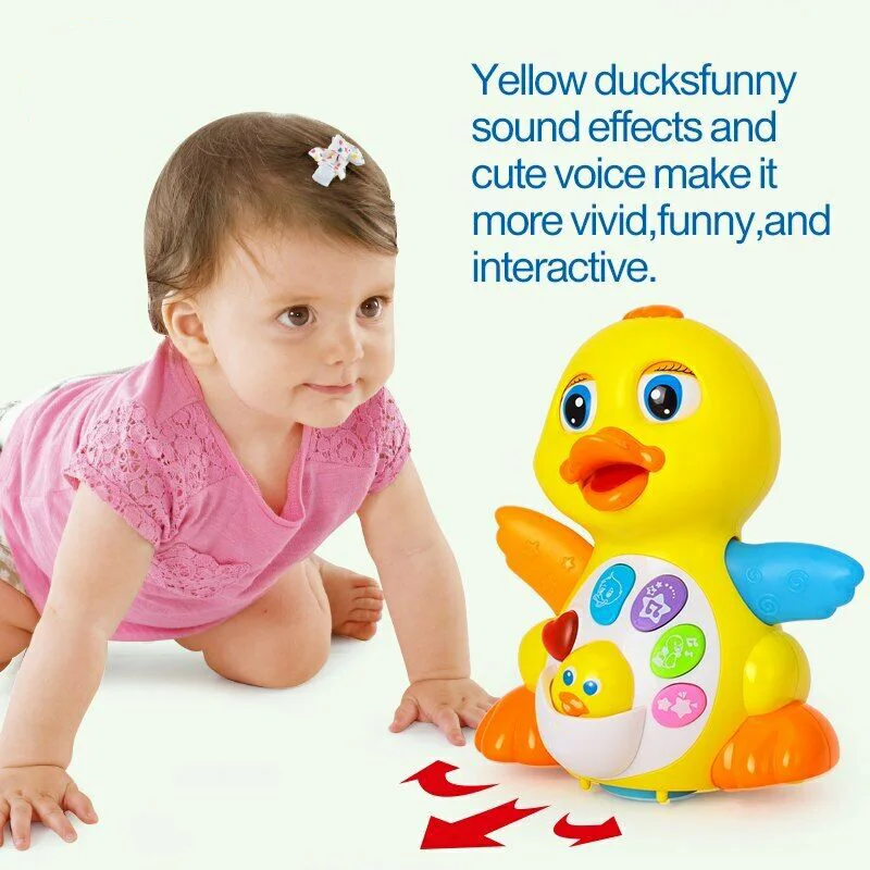 

High Quality Light up Dancing Singing Duck Toy Musical Educational Toys for Kids Toddler