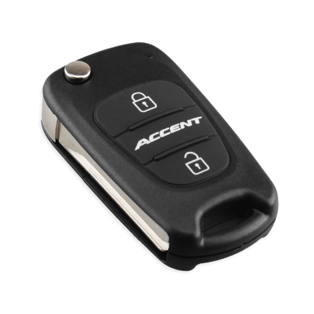KEYYOU 3 кнопки автомобиль-Стайлинг Флип обложка сменная ключ чехол для hyundai Accent футляр для дистанционного ключа
