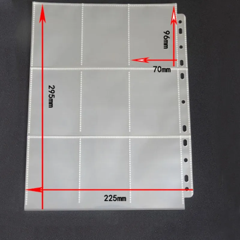 10PCS Album Cards Holder Album Page Collection Trading Game YuGiOh Card Transparent Binder Folder Storage Card Cover trading card binder,card album,card sleeves holder,yugioh cards,card holders