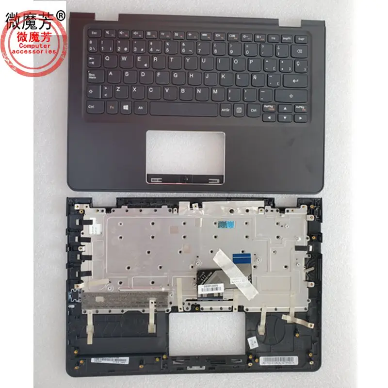 

SP Laptop Keyboard for Lenovo Yoga 3 11 80J8 300-11 IBY 700-11ISK YOGA 311 710-11 TOP Cover Palmrest Upper Case