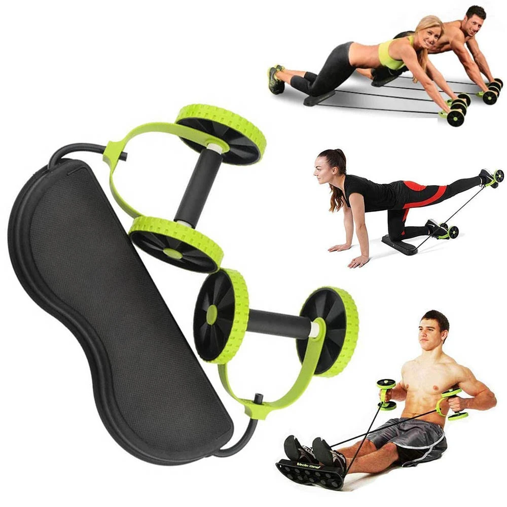Rueda de Rodillo doble para hacer ejercicio Abdominal, equipo de entrenamiento para adelgazar la para gimnasio en casa, novedad| Rodillos para abdominales| - AliExpress