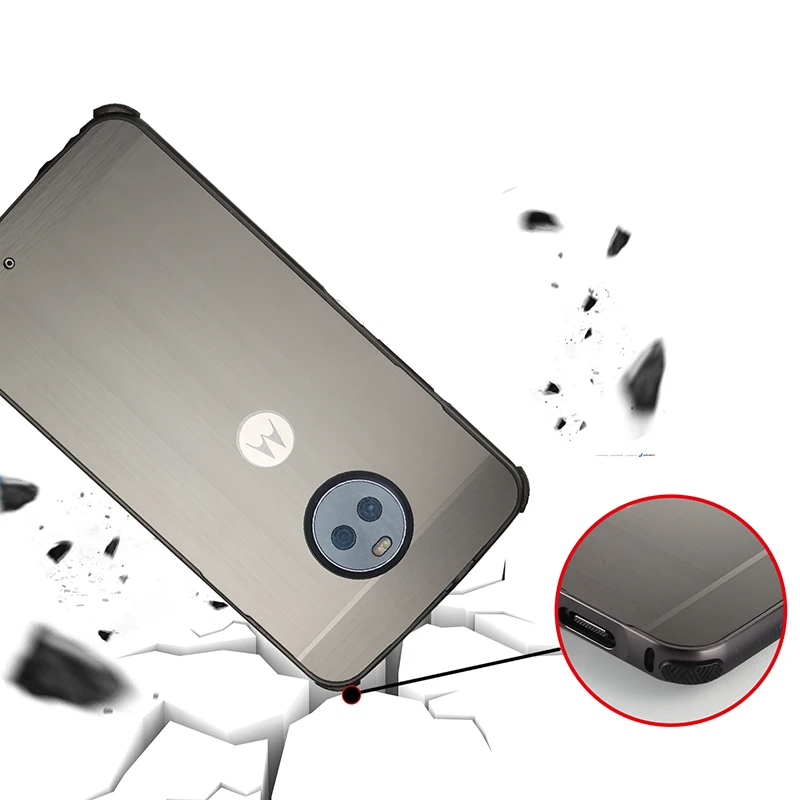 Nohon для Motorola Moto X4 E4 Plus G5s Plus чехол 2 в 1 металлический алюминиевый каркас тонкий матовый защитный чехол из поликарбоната