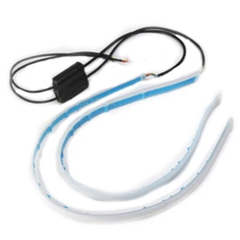 

Ultra Car Soft Tube LED Strip Daytime Running Light Signal Lamps Ultra-thin Guide Strip Streamer Car Decoration Light