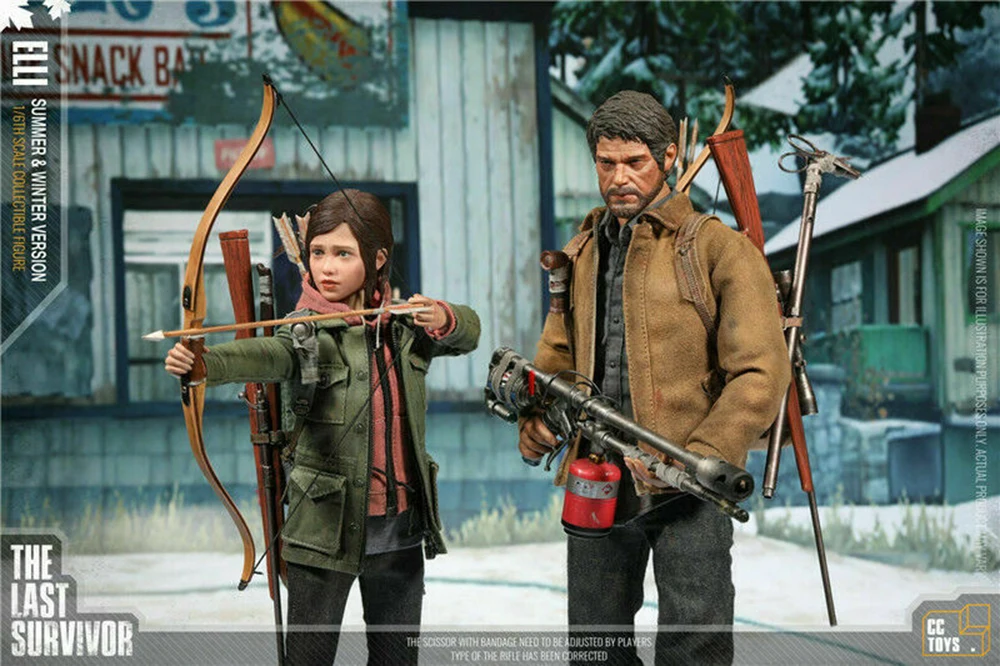 2 figuras/set CCTOYS 1/6 el último de nosotros último survior Joelle & Ellie doble figura personalizada con traje para los fans colección regalo - 3