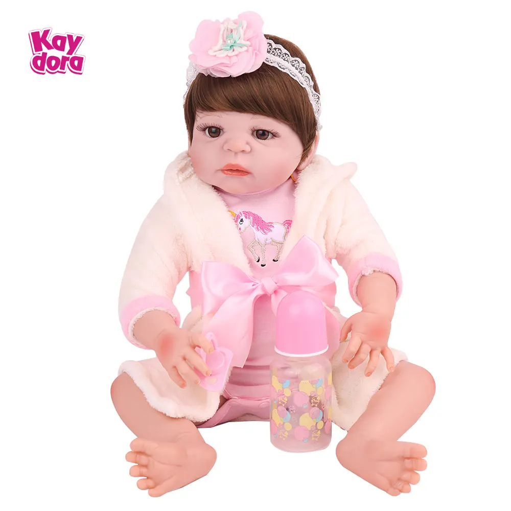 KAYDORA 55 см силиконовые куклы Reborn 22 дюйма живой реалистичный Bebe реалистичные