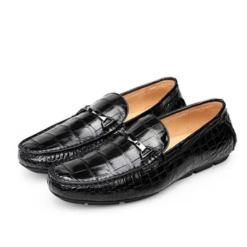

piliyuan new Men crocodile shoes men shoes male leisure Leather shoes manual Doug shoes
