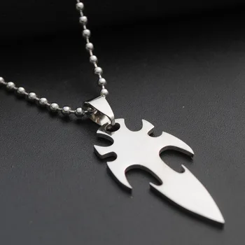 

10 Stainless steel arrow dart ax charm pendant necklace weapon sea god trident lucky super hero sword dart necklace jewelry