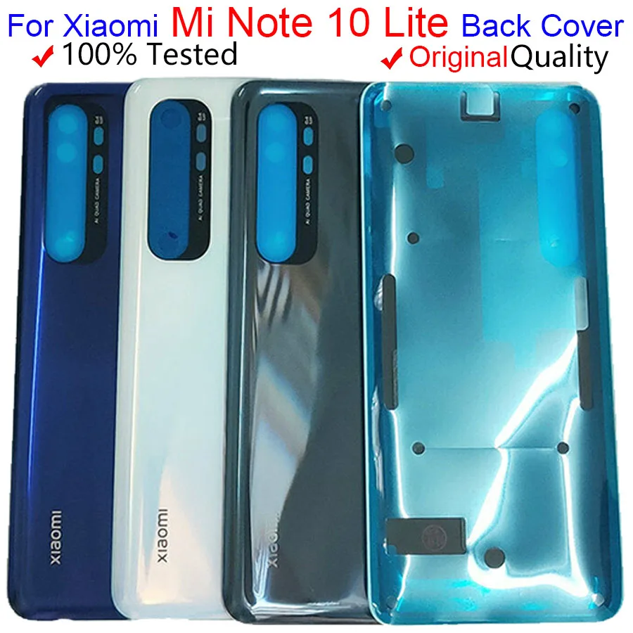 Оригинальная Крышка батарейного отсека для Xiaomi Mi Note 10 Lite M2002F4LG note10 lite | Мобильные