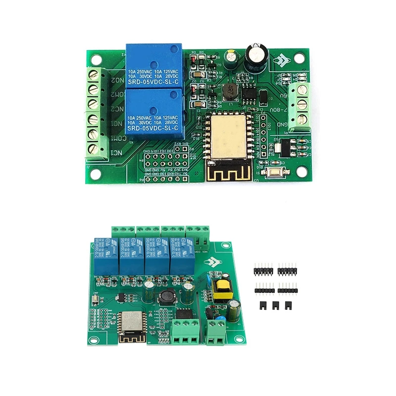

2 шт. ESP8266 Беспроводной WI-FI 4-Канальный Релейный модуль с ESP8266 ESP-12F WI-FI триггерный релейный модуль 2CH 5V/8-80V реле