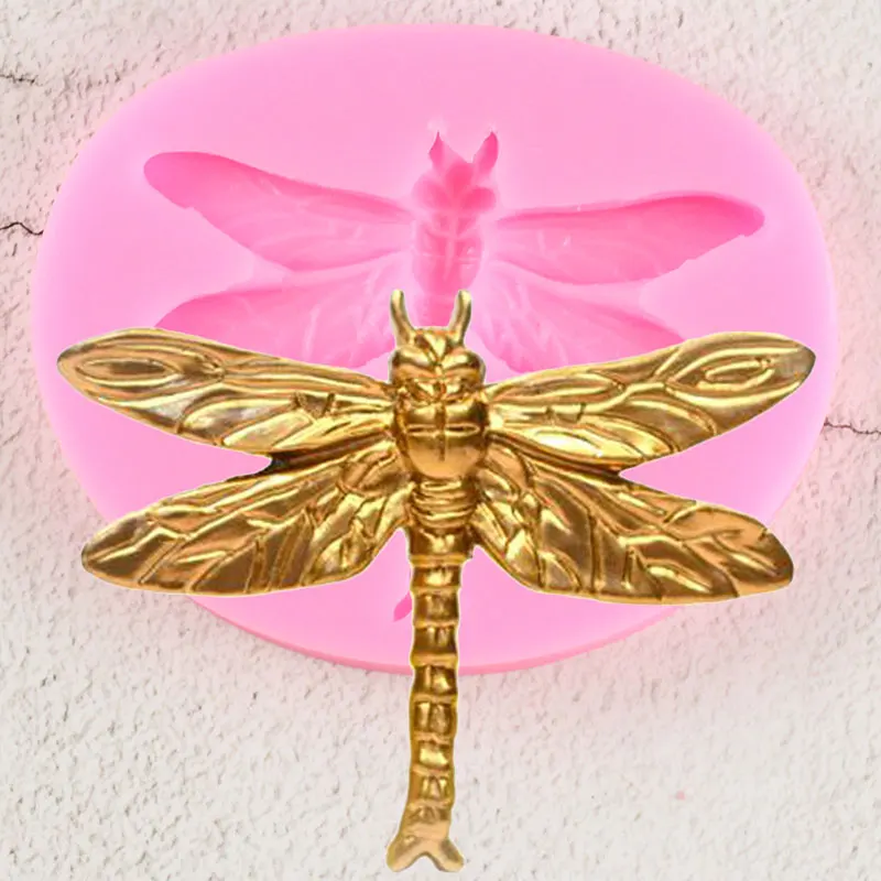

3D Dragonfly Silicone Molds Chocolate Gumpaste Candy Polymer Clay Mold DIY Baking Cupcake Topper Fondant Cake Decorating Tools