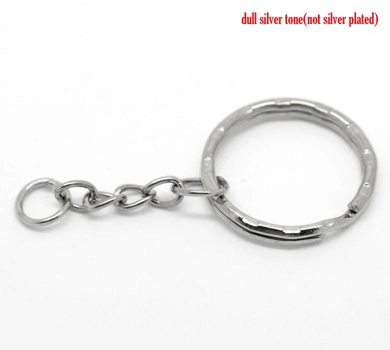 

Doreen Box Doreen Box 6PCs Dull Silver Color Key Chains & Key Rings Keychain Door Key Car Key DIY Jewelry Accessories 53mm