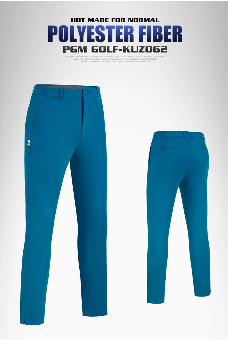 Новые PGM брюки для гольфа мужские летние брюки с нижним эластичным поясом и вставной тройник тонкие брюки KUZ062