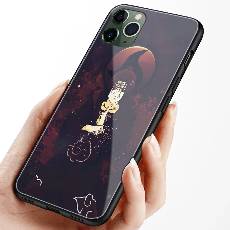 Наруто Итачи Учиха мягкий силиконовый стеклянный чехол для телефона Apple iPhone SE 6 6s 7