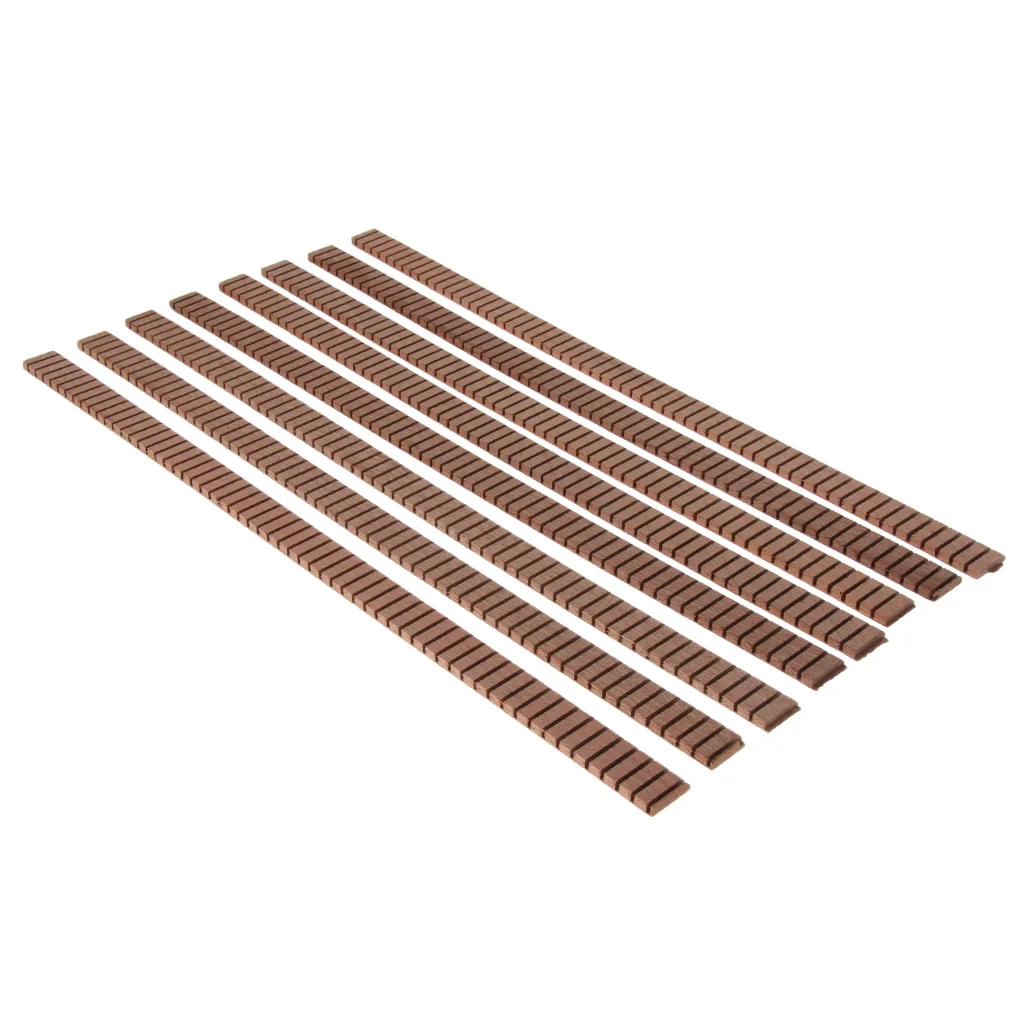 8x Guitar Bining Inlay Purfling Strip Mahogany Wood For Guitar Fingerboard