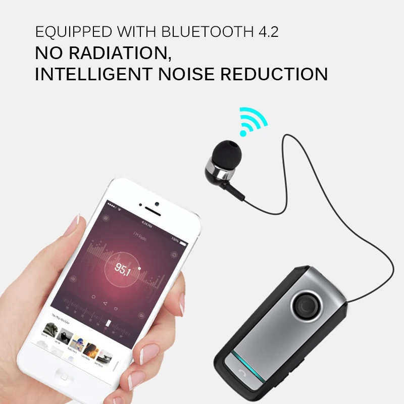 Супер воротник клип беспроводной головной телефон Bluetooth наушники Air наушники громкой связи в ухо гарнитура для IPhone huawei Xiaomi и т. Д