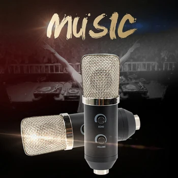 

USB Studio Condenser Microphone Professional Large Diaphragm Singing Microphone for Living PC KTV Meeting Recording
