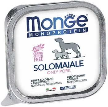 

MONGE MONGE DOG MONOPROTEIN SOLO monobelkovye for adult dogs pate with pork 150g