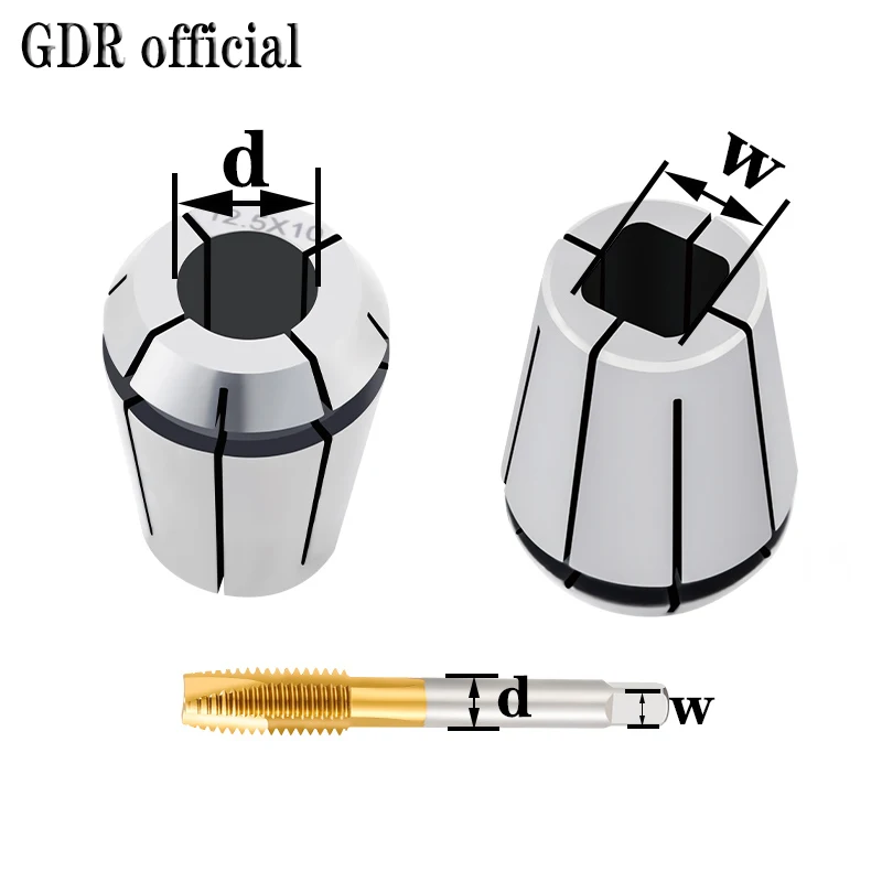 GDR EGR tapping chuck collet ERG16-ERG40 square tapping chuck holder collet chuck holder